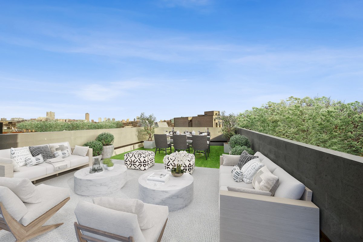 3d virtual renovation of a rooftop deck in chicago