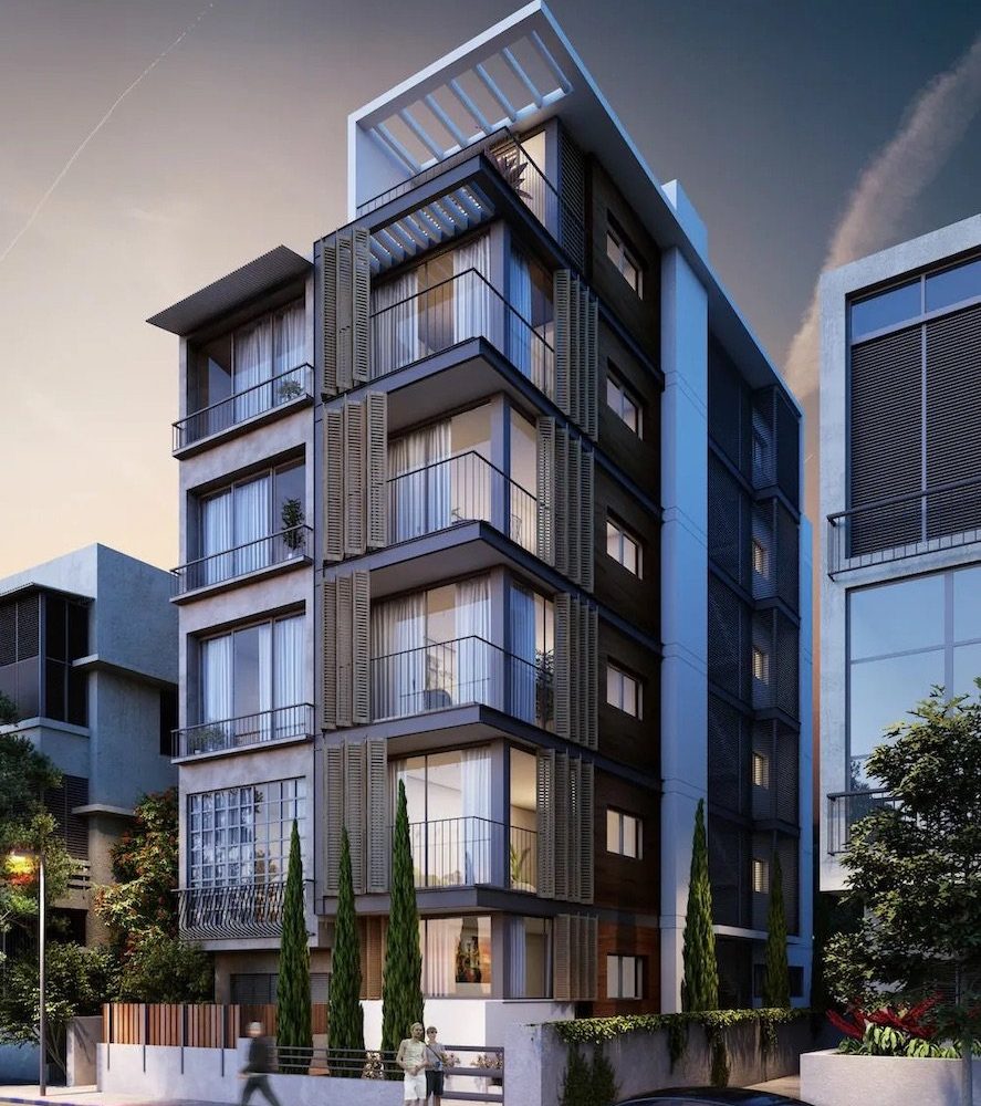 3d rendering of an apartment building in miami florida