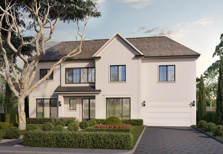 3d rendering of a front elevation