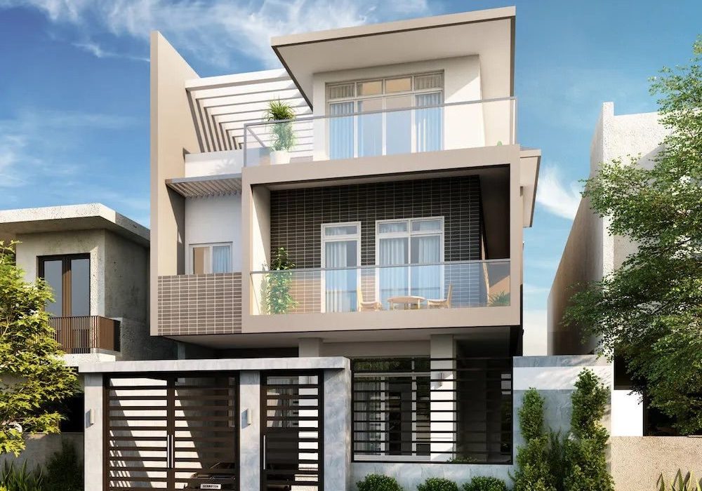 3d rendering of a villa in California for a real estate investment trust