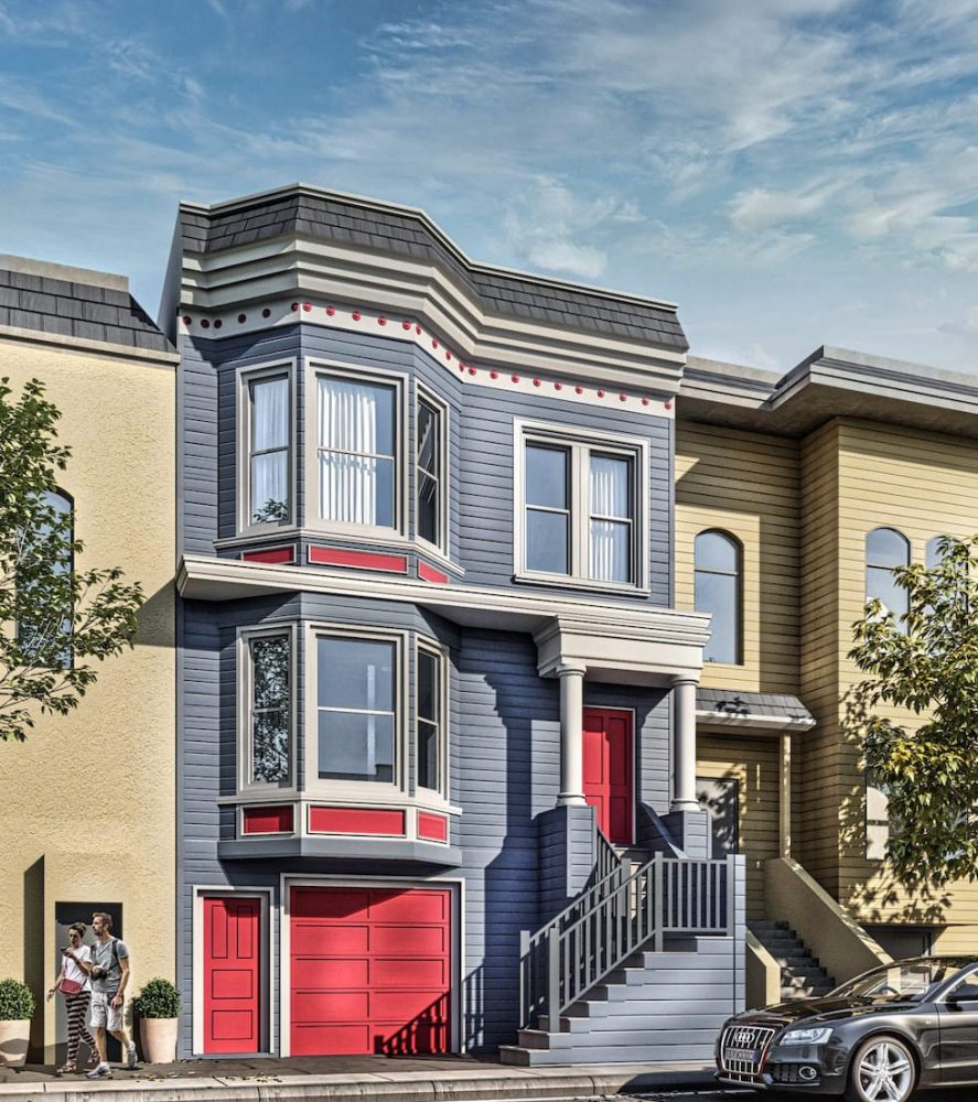3d rendering of a home in San Francisco california