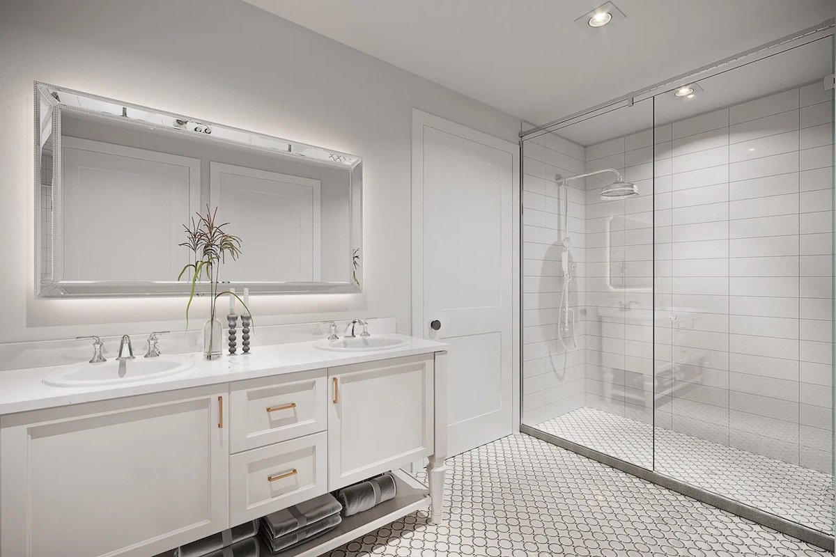 virtual renovation of a bathroom