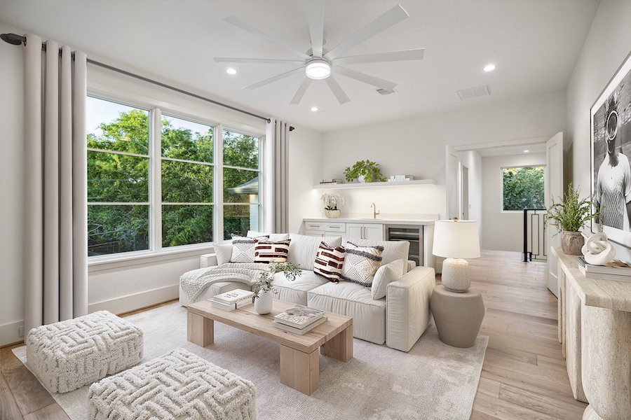 virtual staging guest room in california